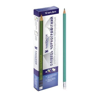 Олівець технічний NV-72901 зелений (12/1440/2880) (NAVIGATOR)